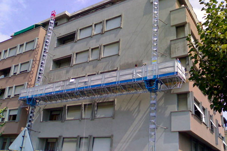 noleggio ponteggio mobile bicolonna